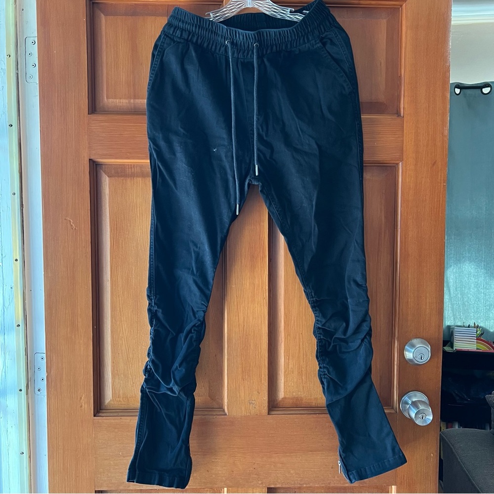 H&M Twill Jogger Zipper Pants